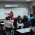 Leading the class: Government teacher Nicole Cuellar explains to her fourth period government AP class an assignment involving the various parts of the political spectrum.