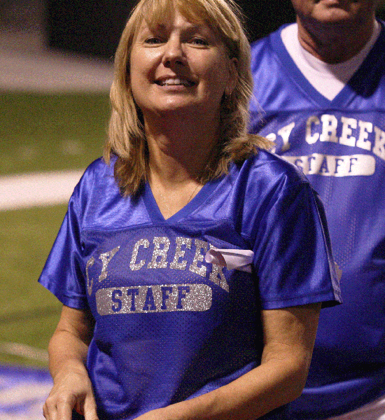 Sandra Trujillo at the football game vs Cy Falls