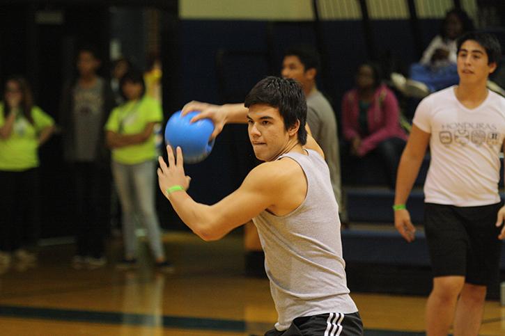 Brandon Yale takes aim at his opponents.