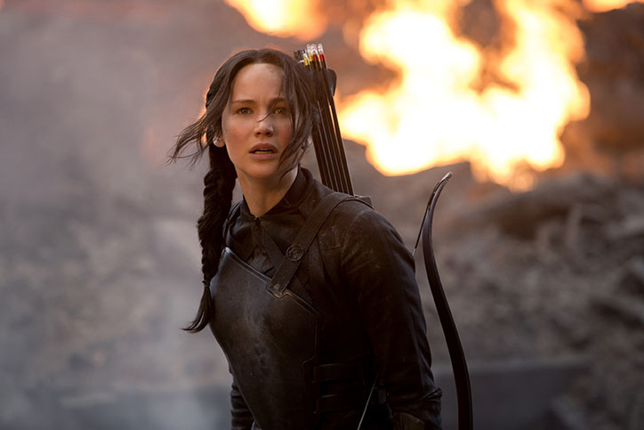 Jennifer Lawrence stars as Katniss Everdeen in The Hunger Games: Mockingjay Part 1. (Murray Close/Lionsgate/MCT)