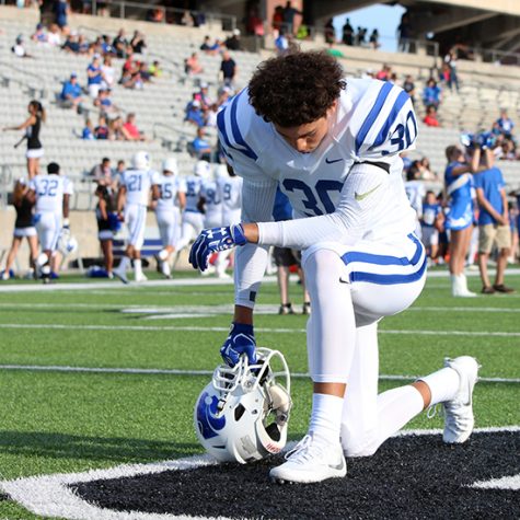 Taking a kneel before the game starts