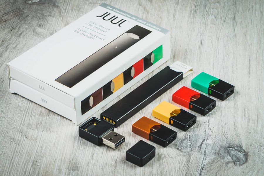 JUUL Labs Vape/Electronic Cigarette Device by Vaping360 is licensed under CC BY 2.0  https://vaping360.com/