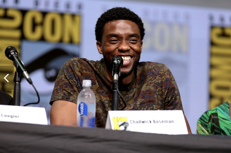 Chadwick Boseman by Gage Skidmore is licensed with CC BY-SA 2.0. 