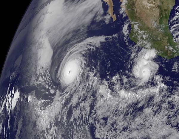 NASA Captures Two Major Hurricanes: Darby Trailing Celia by NASA Goddard Photo and Video is licensed under CC BY 2.0