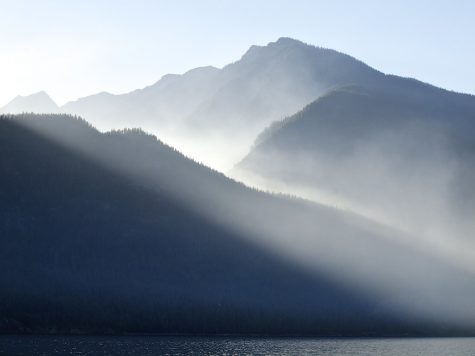 Fire in the Valhalla Range, viewed from the edge of Slocan Lake by Dale Simonson is licensed under CC BY-SA 2.0