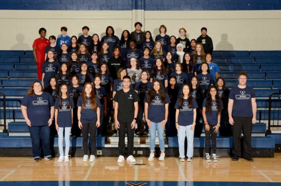 HOSA+club+members+for+the+2021-2022+school+year.+Photo+courtesy+of+Cougar+Pride+yearbook+staff.