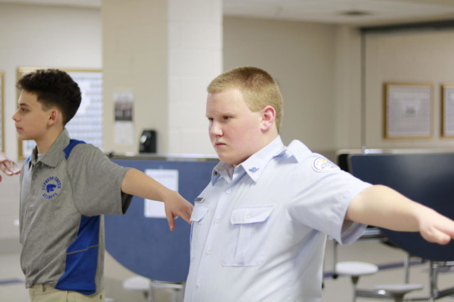 Robinson participates in AFJROTC both during and outside of school hours. Photo by Joseph Luther Jones.